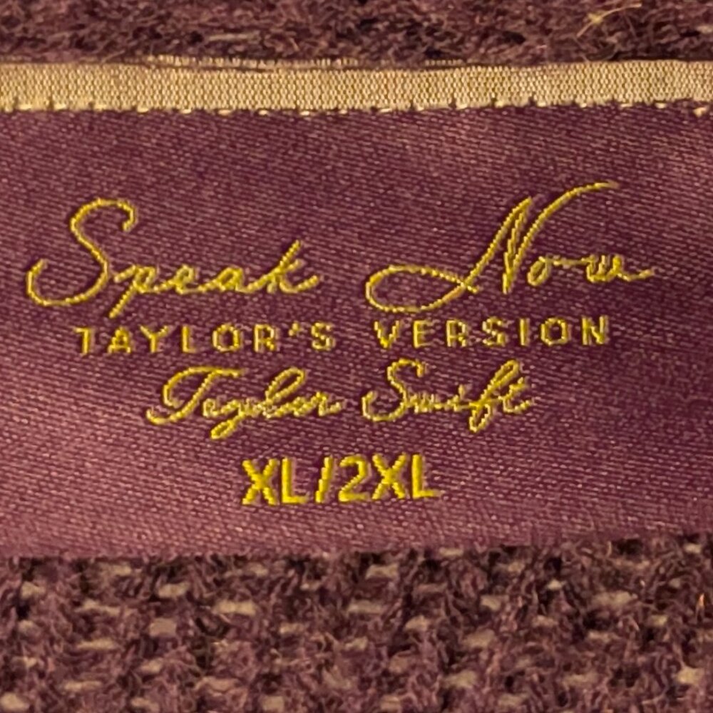 Dark Purple with Golden Stars Taylor Swift Speak Now (Taylor’s Version) Cardigan